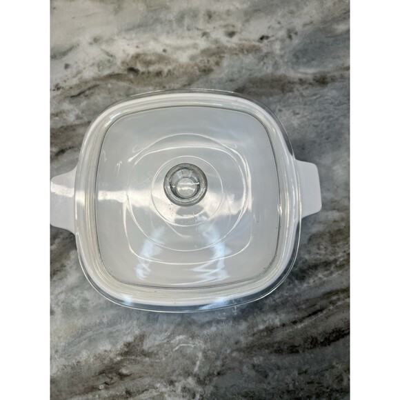 Corning Ware Blue Cornflower Casserole Glass With Lid  1 Qt Dish P-1-B 1966-1969 - Picture 5 of 7